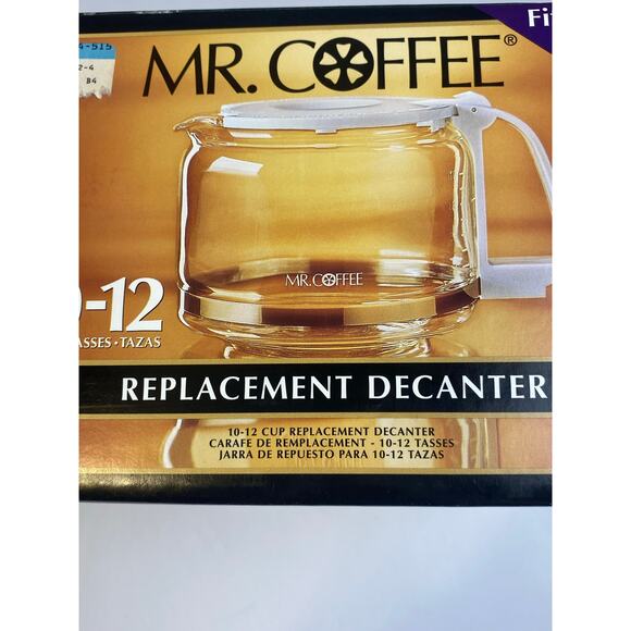 Vintage Mr. Coffee White Replacement Decanter 10-12oz. Open Box - Picture 3 of 12